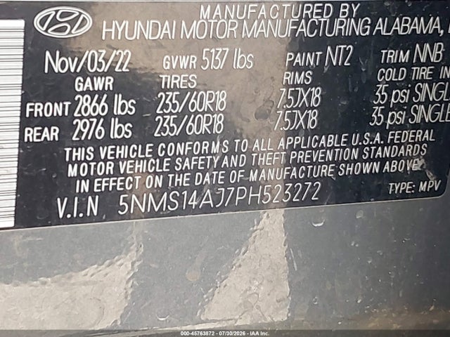 2023 HYUNDAI SANTA FE SE 9