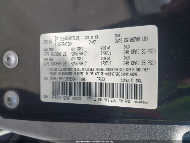 صورة 9 لـ 2007 Dodge RAM 1500 ST