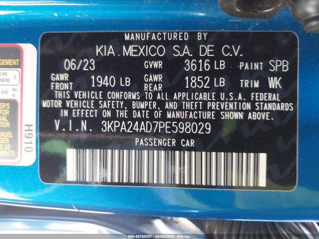 2023 KIA RIO S 9