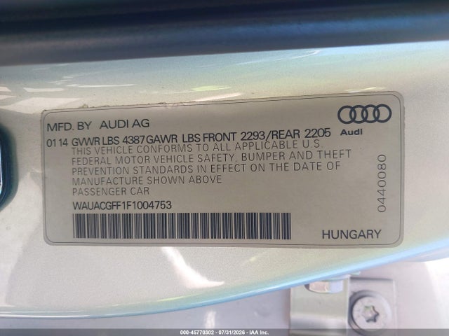 صورة 9 لـ 2015 AUDI A3 1.8T PREMIUM