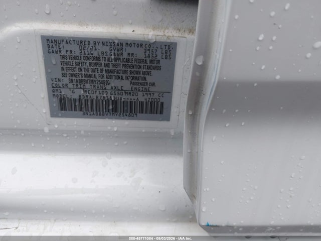 2021 Nissan SENTRA S XTRONIC CVT 照片 9