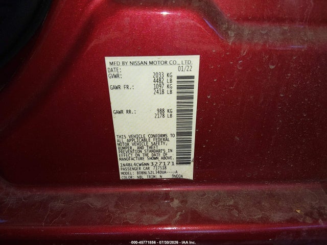 صورة 9 لـ 2022 Nissan ALTIMA SR INTELLIGENT AWD
