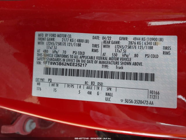 2022 FORD F-350 XL 9