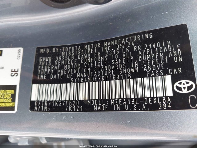 صورة 9 لـ 2024 Toyota COROLLA LE