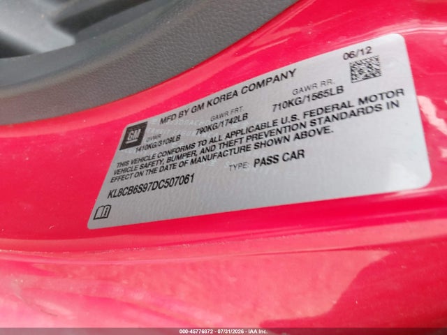 2013 Chevrolet SPARK LS AUTO — фото 9