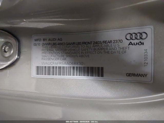 صورة 9 لـ 2010 AUDI A5 2.0T PREMIUM