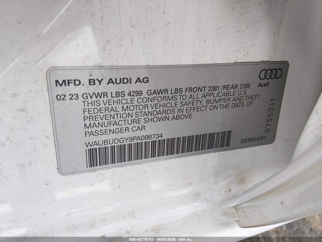 صورة 9 لـ 2023 AUDI A3 PREMIUM PLUS 40 TFSI FRONT-WHEEL DRIVE S TRONIC