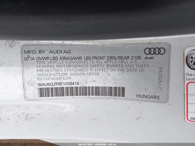 2015 AUDI A3 1.8T PREMIUM photo 9