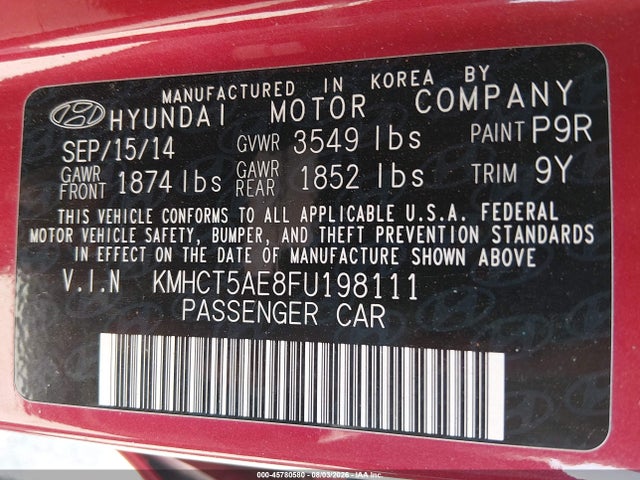 2015 Hyundai ACCENT GS 照片 9