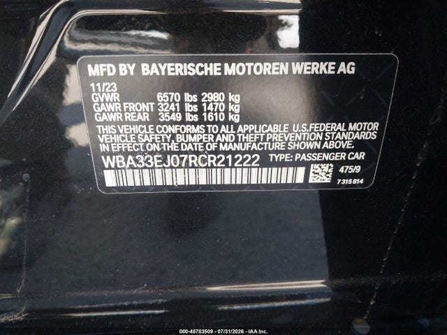 صورة 9 لـ 2024 BMW 760I XDRIVE