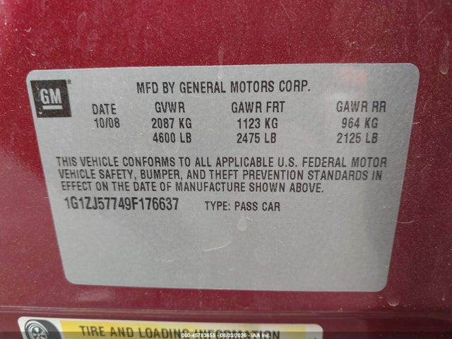 2009 Chevrolet MALIBU LT 照片 9