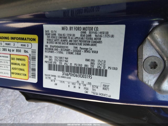 2014 FORD FUSION SE — фото 9