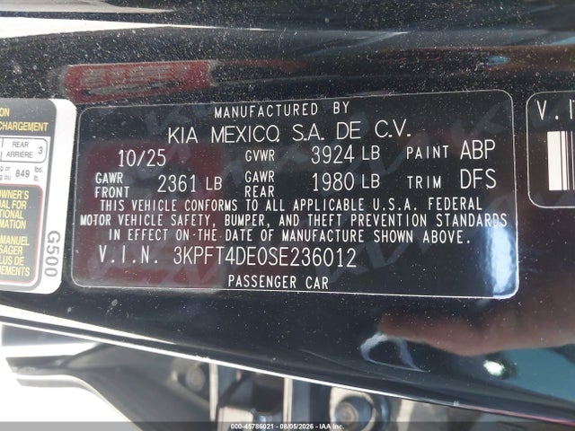 2025 KIA K4 LXS 9