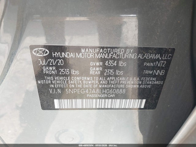 2020 HYUNDAI SONATA SE 9