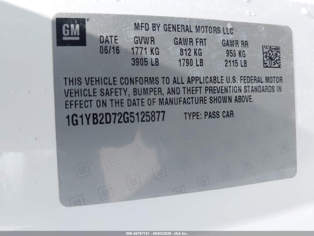 2016 Chevrolet CORVETTE STINGRAY 照片 9