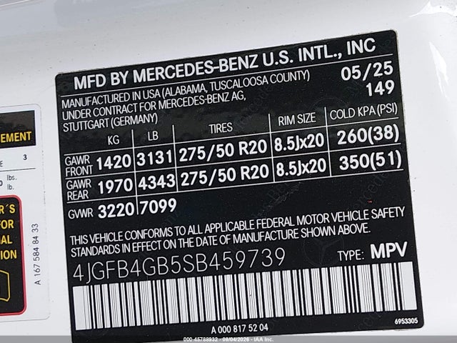 2025 MERCEDES-BENZ GLE 450E 4MATIC 9