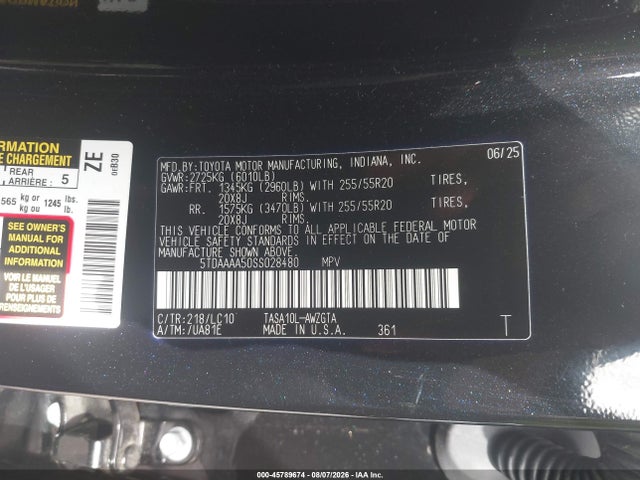 2025 TOYOTA GRAND HIGHLANDER LIMITED 9