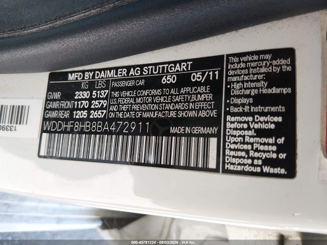 صورة 9 لـ 2011 Mercedes-BENZ E 350 4MATIC