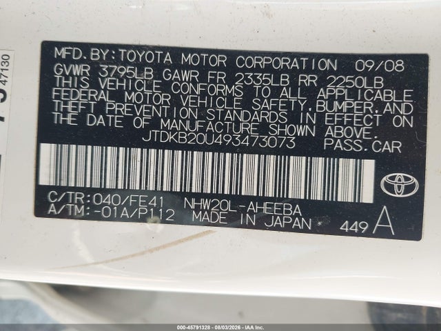 2009 Toyota PRIUS 照片 9