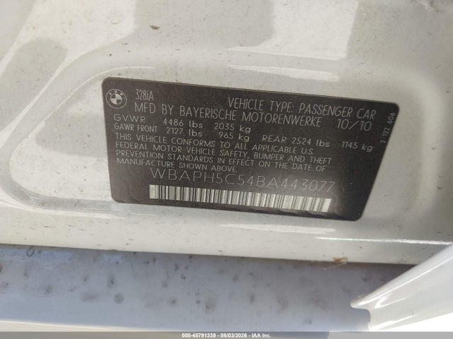 2011 BMW 328I 照片 9
