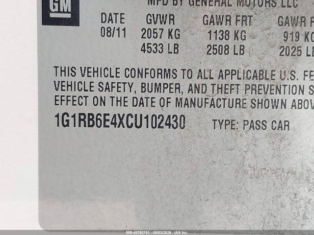 صورة 9 لـ 2012 Chevrolet VOLT