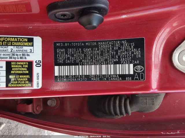 2016 Toyota COROLLA LE 照片 9