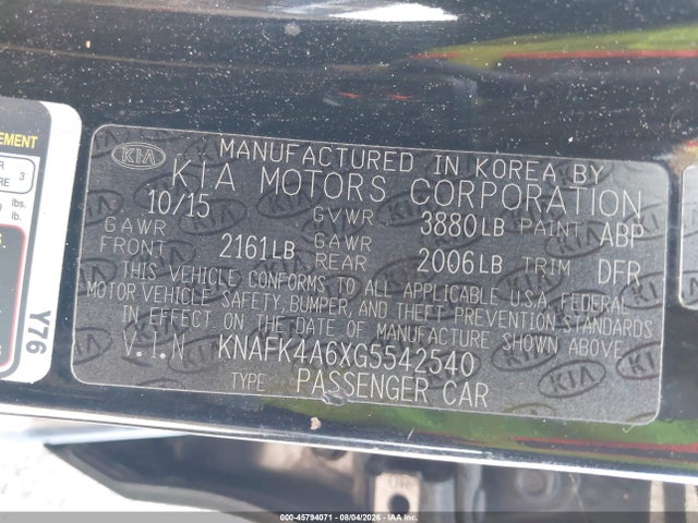 2016 KIA FORTE LX 照片 9