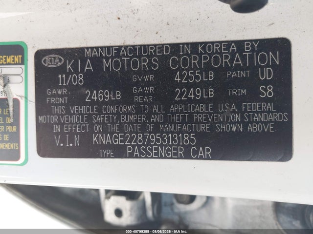 2009 KIA OPTIMA LX 缩略图 9