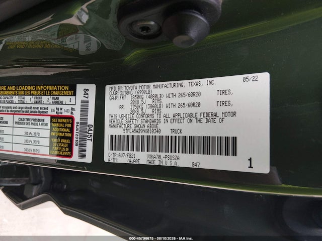 2022 TOYOTA TUNDRA SR5 9