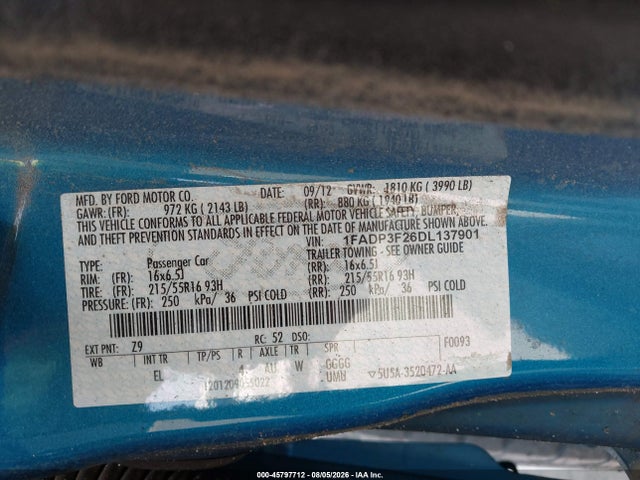 صورة 9 لـ 2013 FORD FOCUS SE