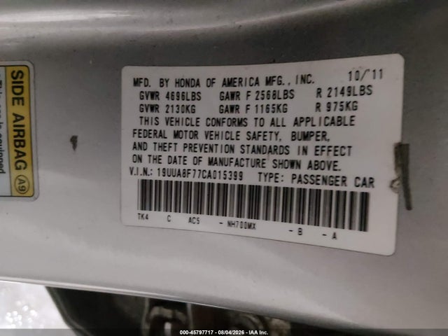 2012 Acura TL 3.5 照片 9