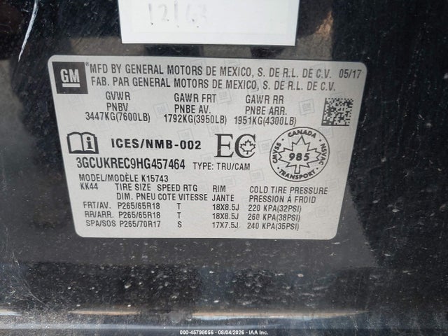 2017 Chevrolet SILVERADO 1500 1LT/2LT — фото 9