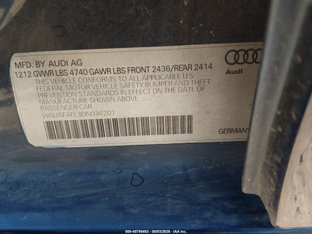 2013 AUDI A4 2.0T PREMIUM — фото 9