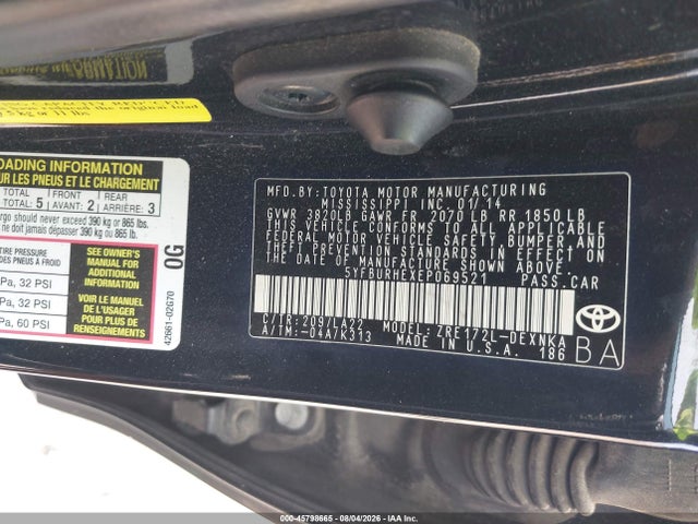 صورة 9 لـ 2014 Toyota COROLLA LE PREMIUM