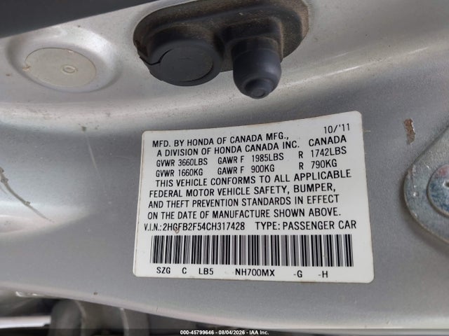 صورة 9 لـ 2012 Honda CIVIC LX