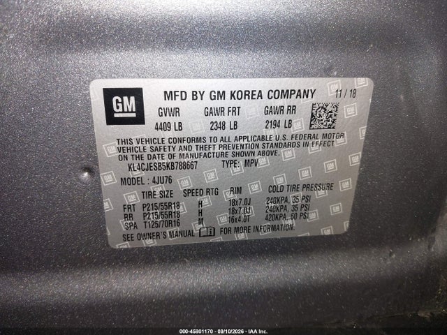 2019 BUICK ENCORE AWD PREFERRED 9