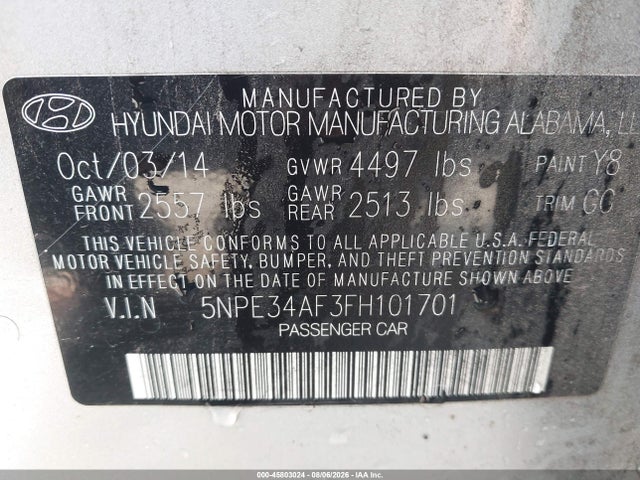 صورة 9 لـ 2015 Hyundai SONATA SPORT