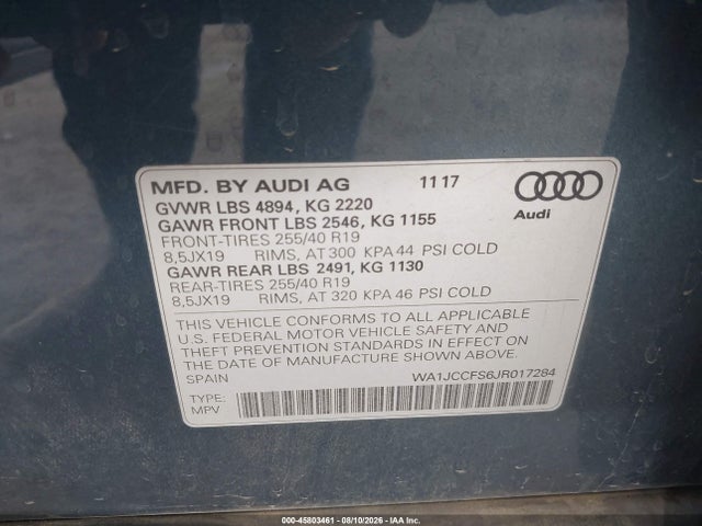 2018 AUDI Q3 2.0T PREMIUM/2.0T SPORT PREMIUM 9