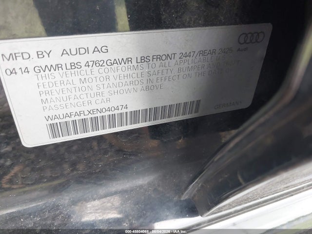 2014 AUDI A4 2.0T PREMIUM — фото 9