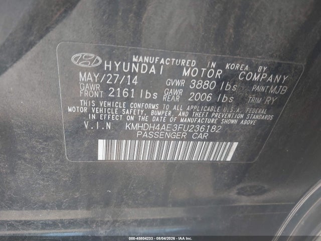 2015 Hyundai ELANTRA SE 照片 9