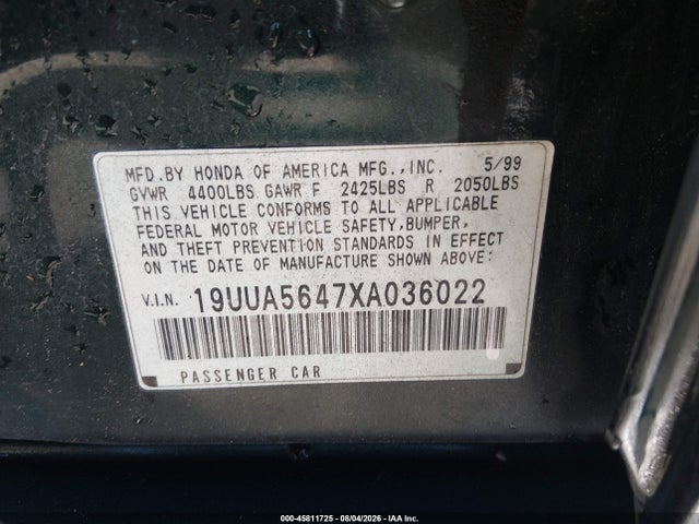 1999 Acura TL 3.2 照片 9