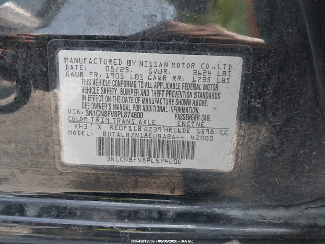 2023 NISSAN VERSA 1.6 SR XTRONIC CVT 9