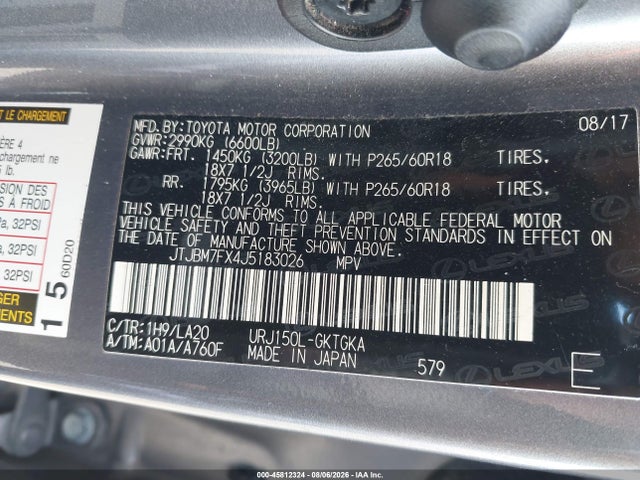 2018 LEXUS GX 460 9