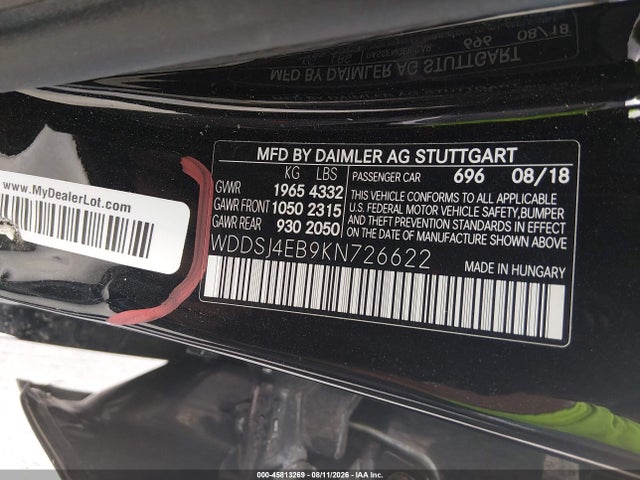 2019 MERCEDES-BENZ CLA 250 9