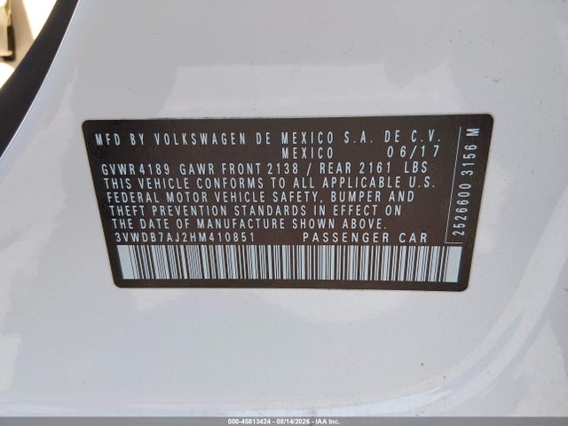 صورة 9 لـ 2017 Volkswagen JETTA 1.4T SE
