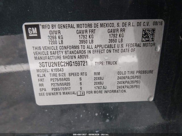 2017 GMC SIERRA 1500 SLT 9