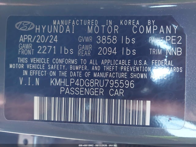 2024 Hyundai ELANTRA LIMITED 照片 9