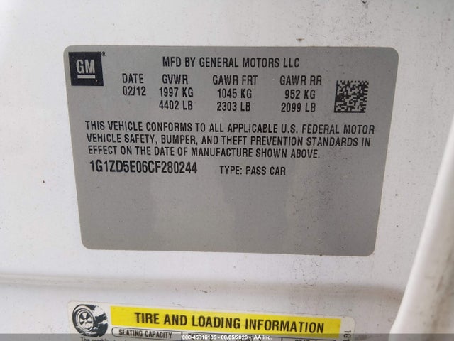 صورة 9 لـ 2012 Chevrolet MALIBU 2LT
