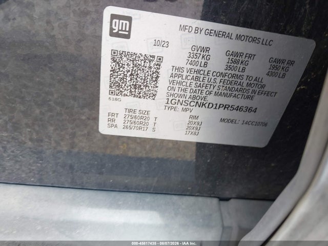 2023 CHEVROLET TAHOE 2WD LT 9