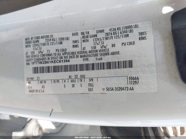 2019 FORD F-250 XL 9